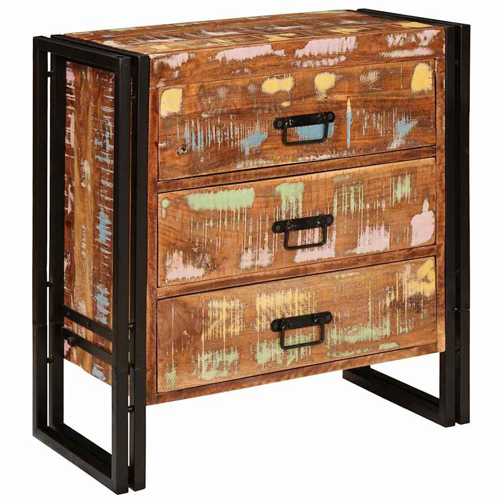 vidaXL Dressoir met lade Bruin 66 x 33 x 70 cm massief mangohout