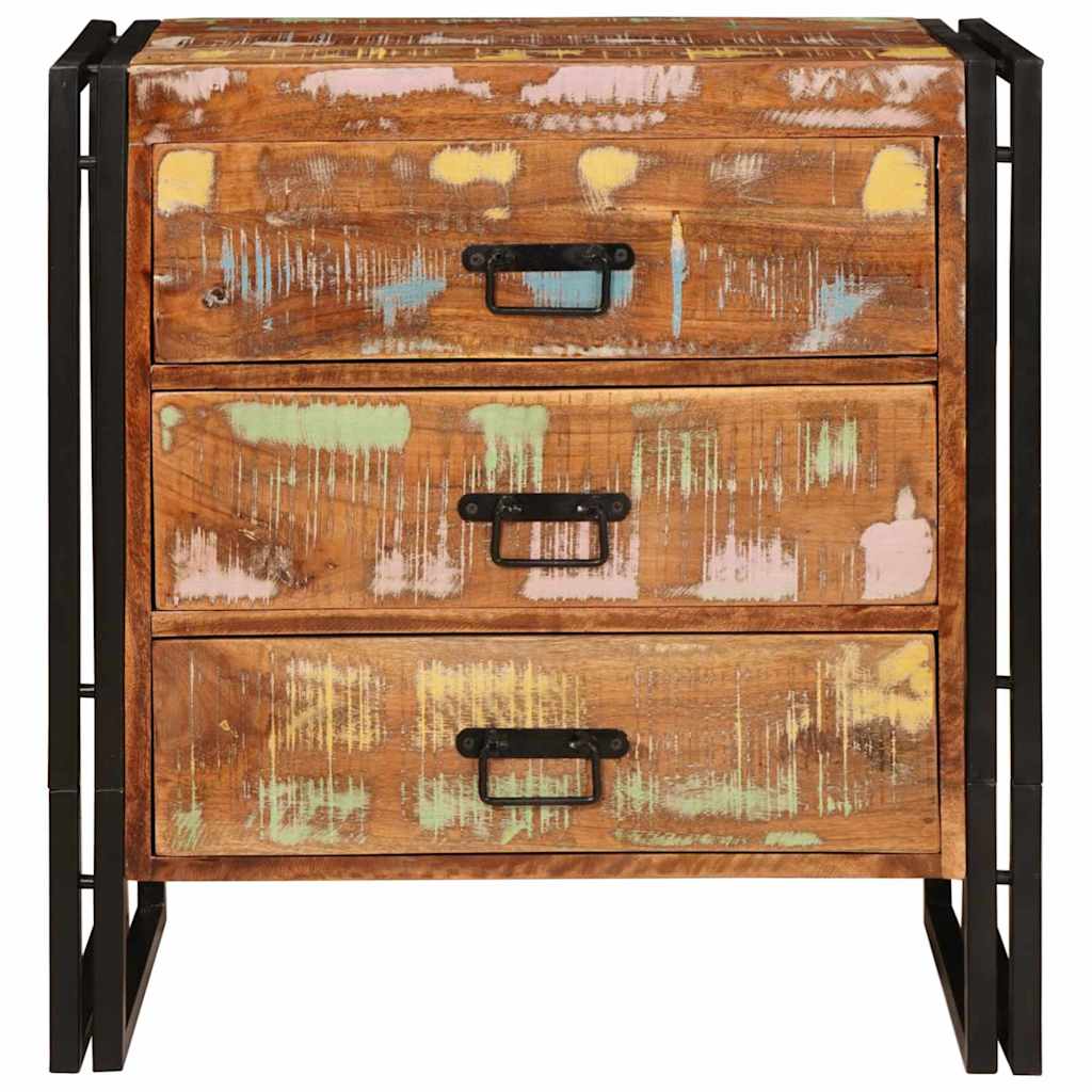 vidaXL Dressoir met lade Bruin 66 x 33 x 70 cm massief mangohout