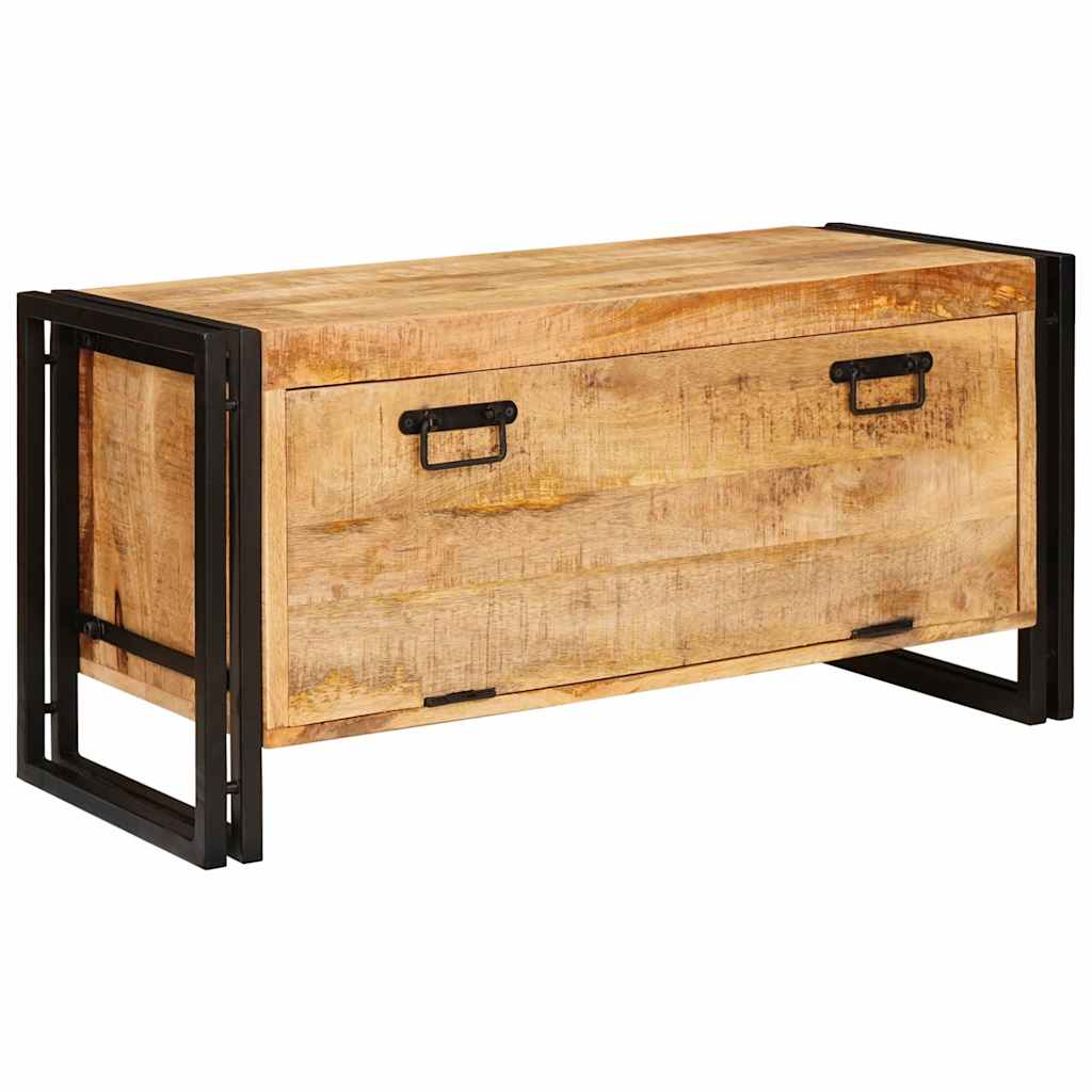 vidaXL Schoenenkast met plank Bruin 90 x 38 x 45 cm massief mangohout