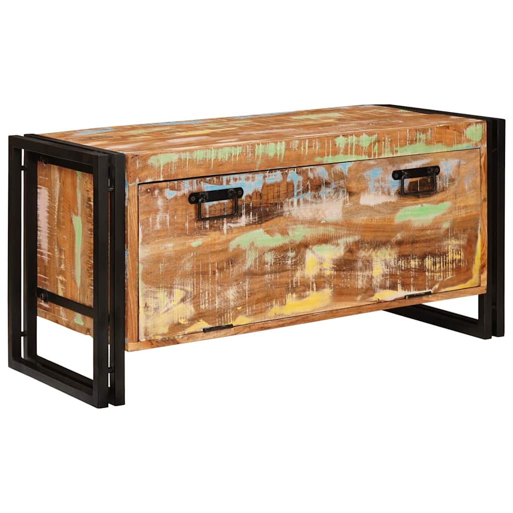 vidaXL Schoenenkast met plank Bruin 90 x 38 x 45 cm massief mangohout