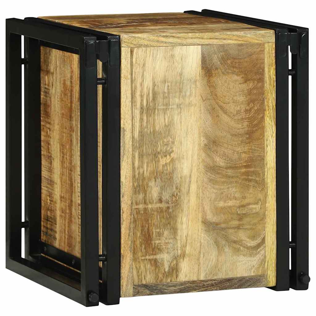 vidaXL Wijnrek 34.5 x 35 x 39 cm Massief Hout Ruw Mangohout