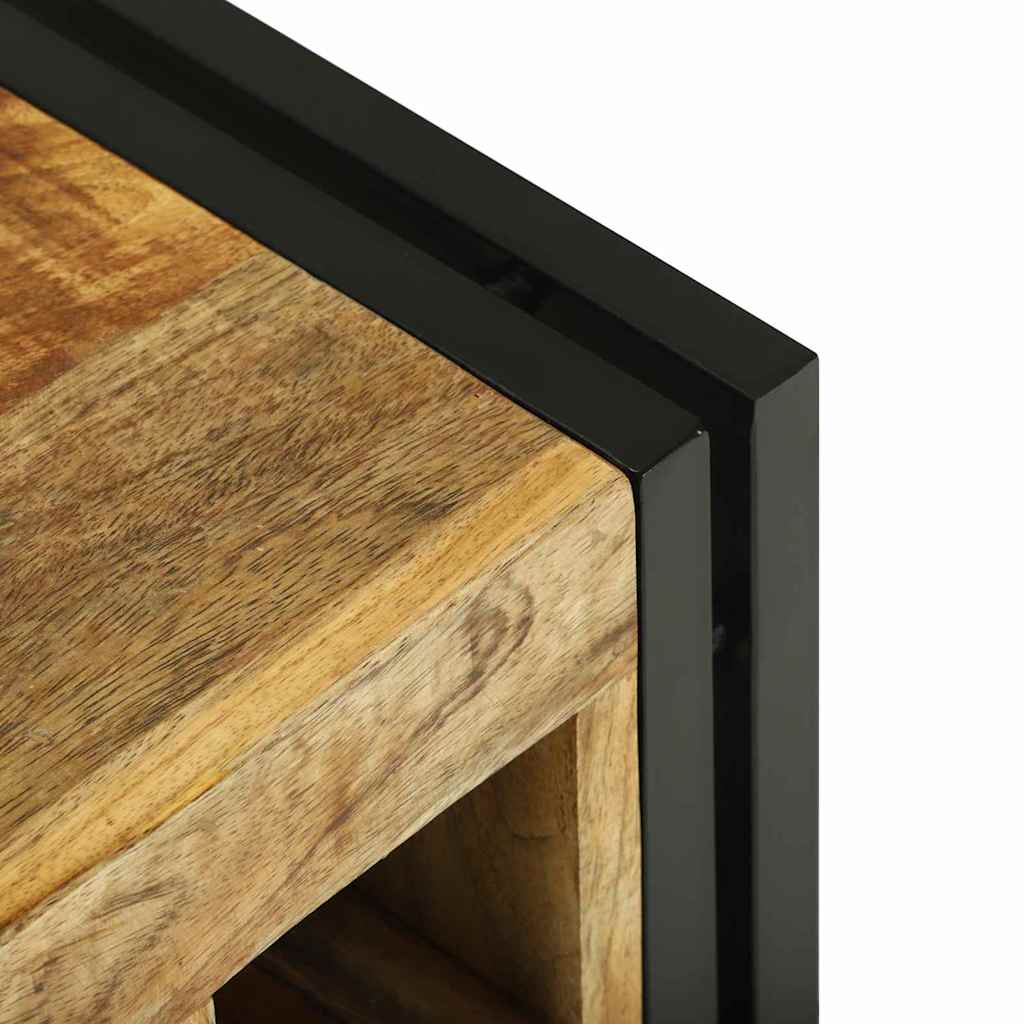 vidaXL Wijnrek 34.5 x 35 x 39 cm Massief Hout Ruw Mangohout