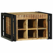 vidaXL Wijnrek 34.5 x 35 x 39 cm Massief Hout Ruw Mangohout