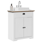 vidaXL Wastafelkast BODO 70x35x80 cm wit en bruin