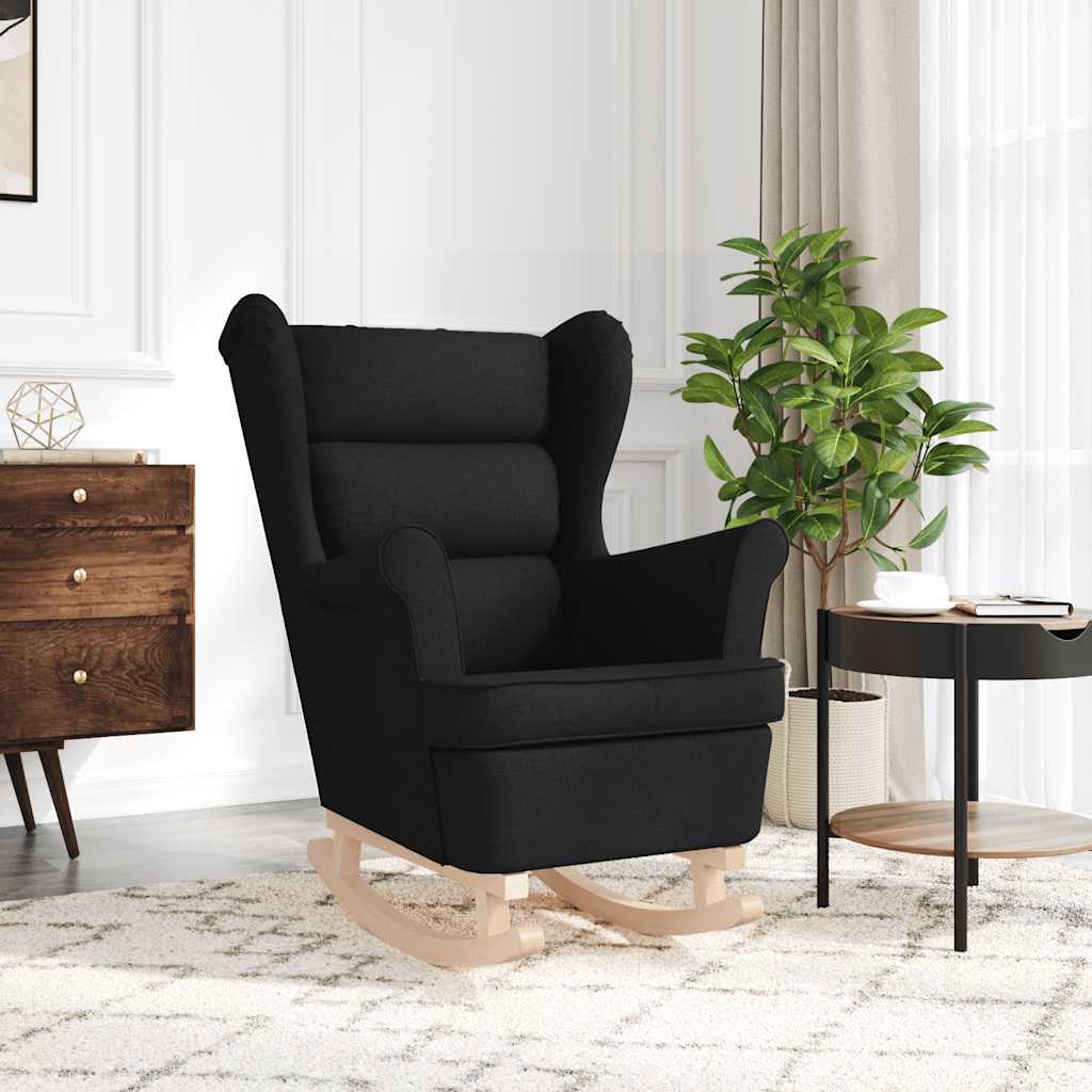 vidaXL Schommelstoel 74x90x102 cm stof lichtgrijs - Aashly