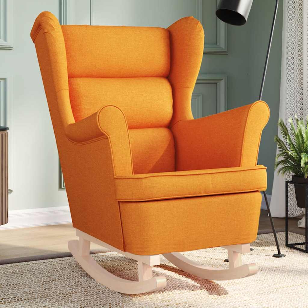 vidaXL Schommelstoel 74x90x102 cm stof lichtgrijs - Aashly