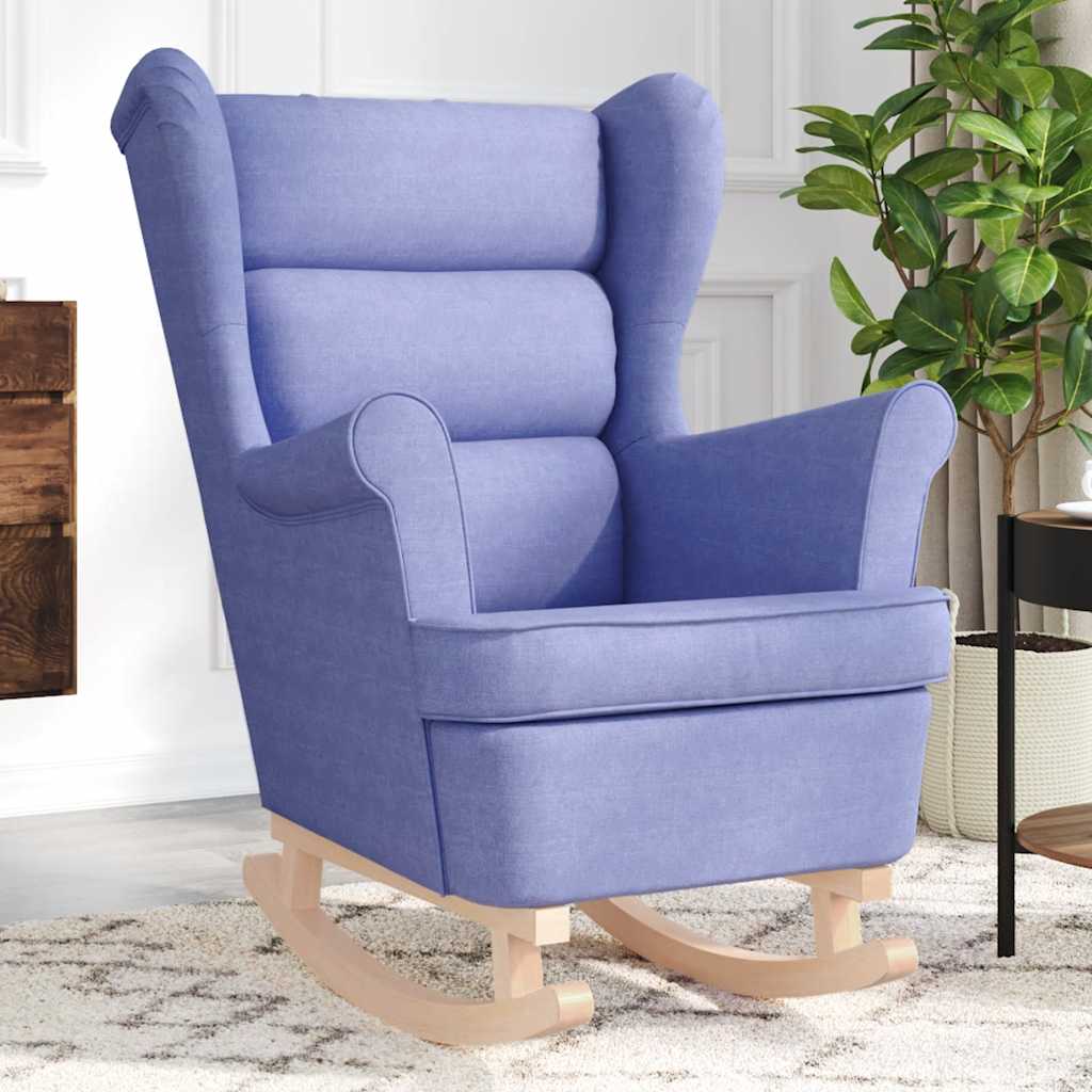 vidaXL Schommelstoel 74x90x102 cm stof lichtgrijs - Aashly