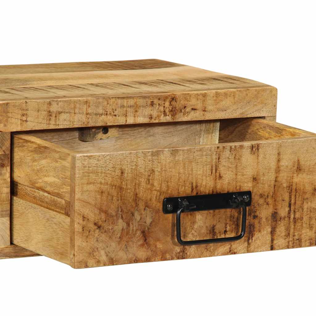 vidaXL Nachtkastje wandgemonteerd massief gerecycled hout - Aashly