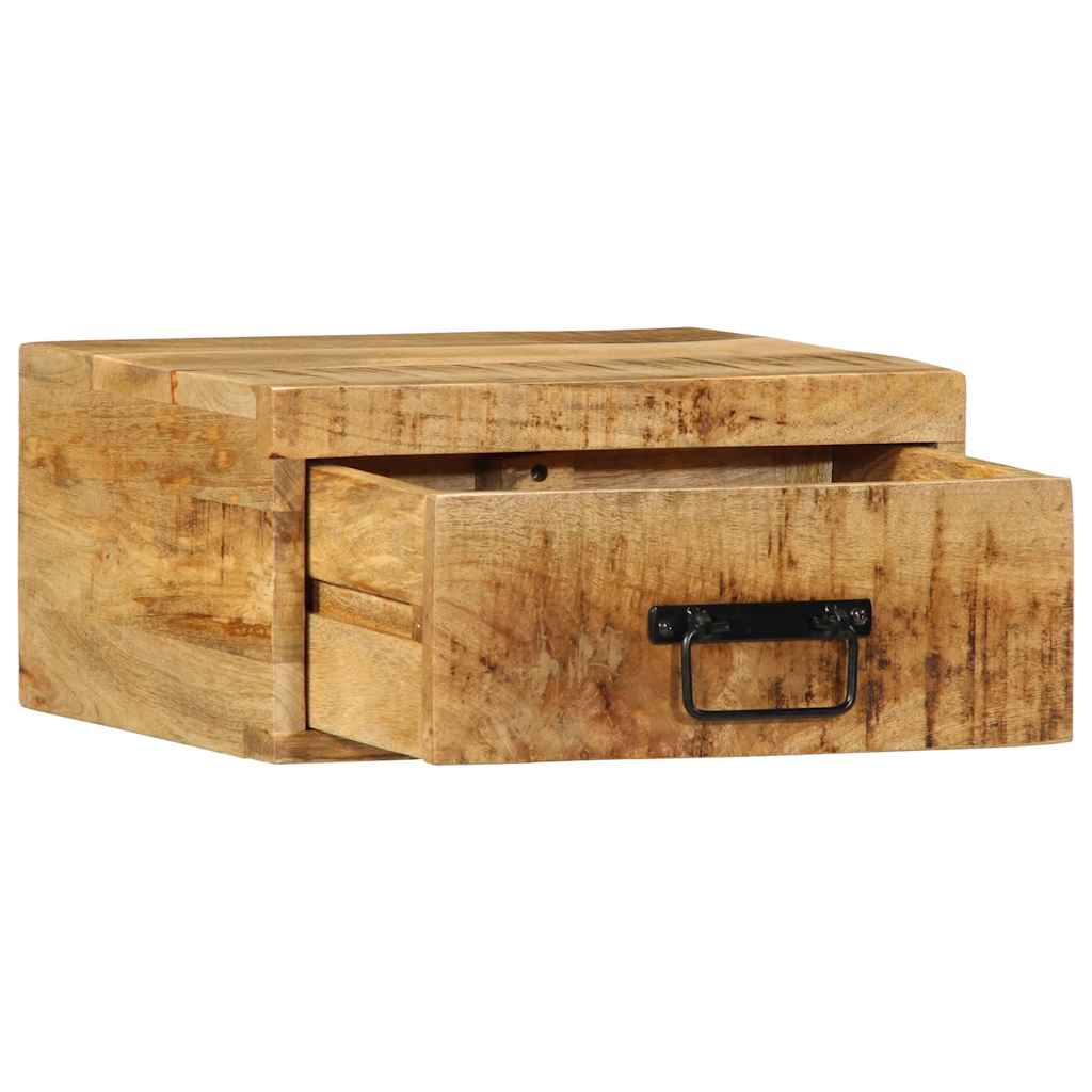 vidaXL Nachtkastje wandgemonteerd massief gerecycled hout - Aashly