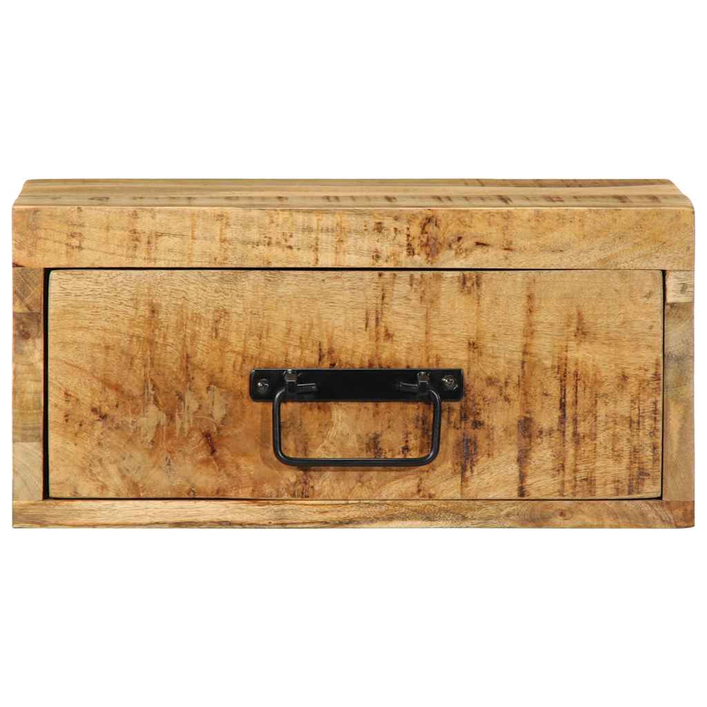 vidaXL Nachtkastje wandgemonteerd massief gerecycled hout - Aashly