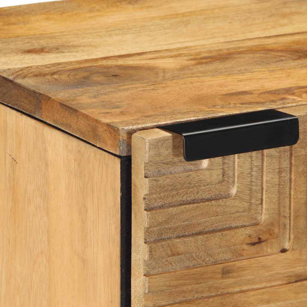 vidaXL Nachtkastjes 2 st 40x33x46 cm massief mangohout bruin - Aashly