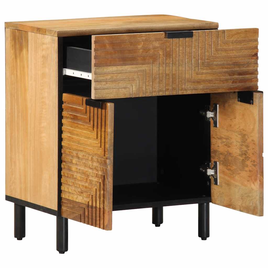 vidaXL Bedside Table 50x33x60 cm Solid Mango Wood Brown