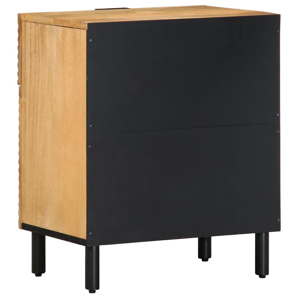 vidaXL Bedside Table 50x33x60 cm Solid Mango Wood Brown