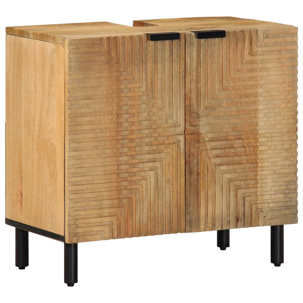 vidaXL Wastafelmeubel 62x33x58 cm massief mango bruin