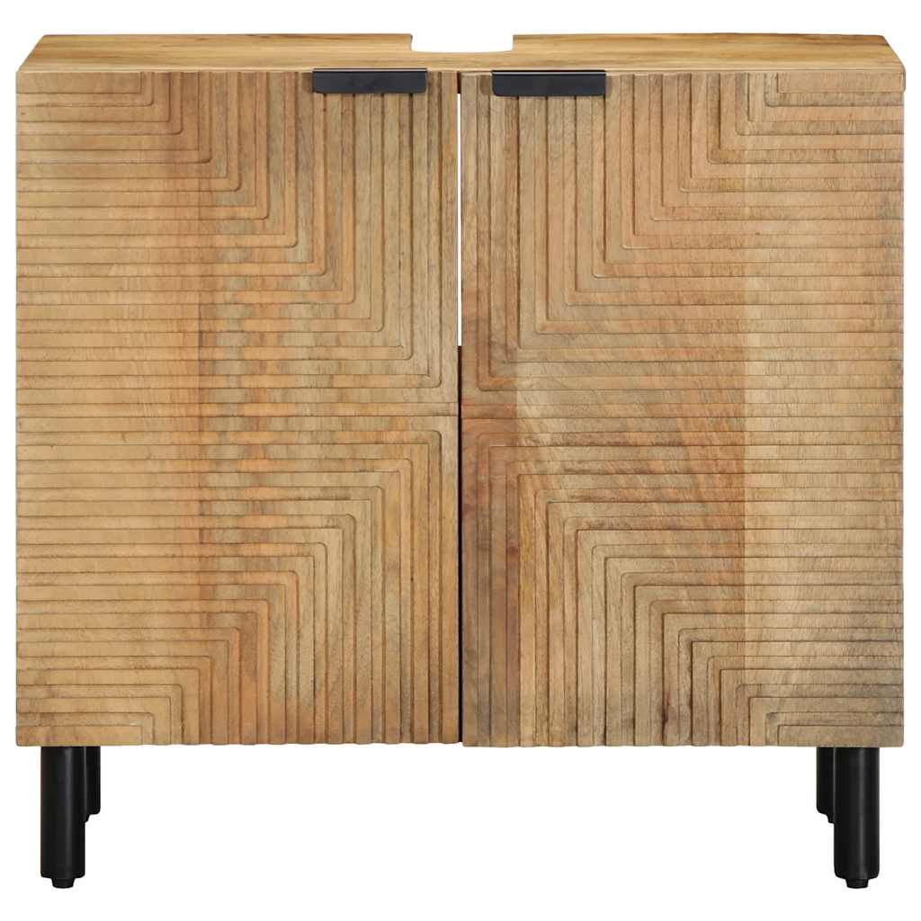 vidaXL Wastafelmeubel 62x33x58 cm massief mango bruin