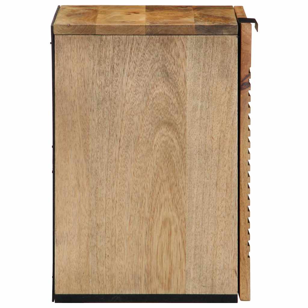 vidaXL Badkamerhangkast 38x33,5x48 cm massief mangohout bruin
