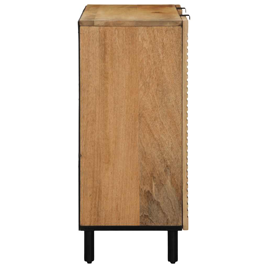 vidaXL Dressoir 90x33x75 cm massief mangohout bruin - Aashly