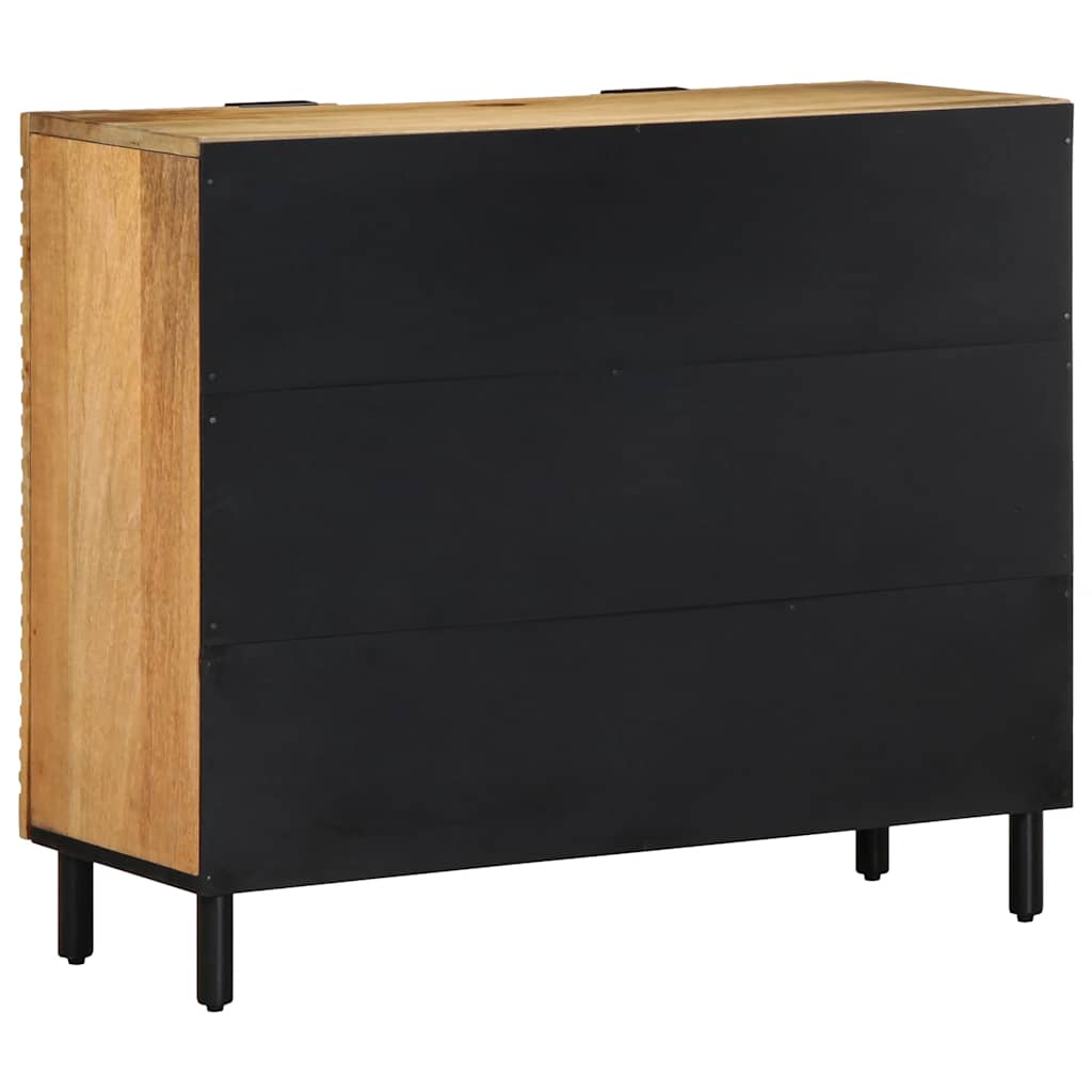 vidaXL Dressoir 90x33x75 cm massief mangohout bruin - Aashly