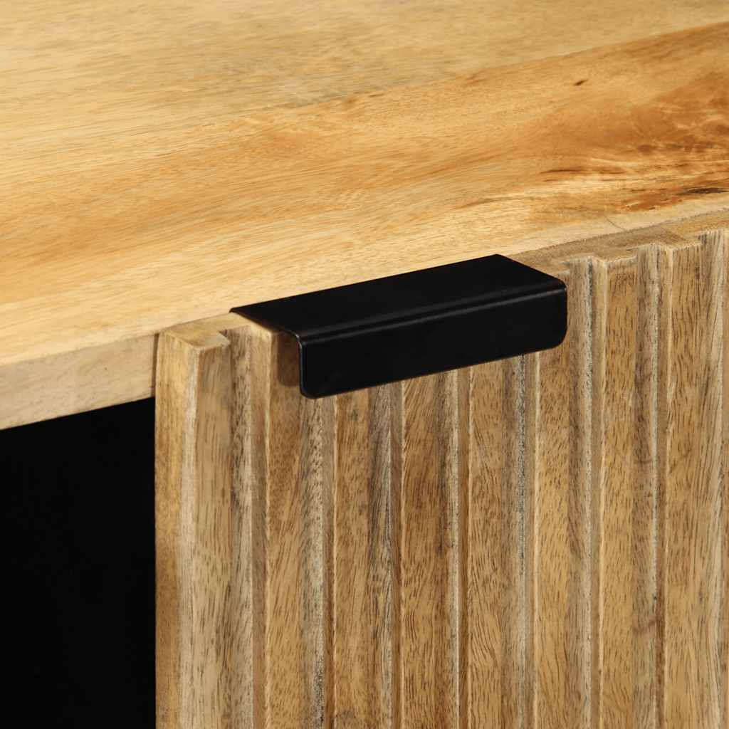 vidaXL Dressoir 90x33x75 cm massief mangohout bruin - Aashly