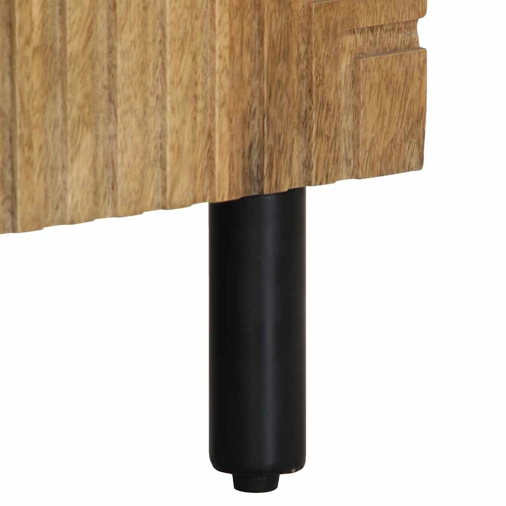 vidaXL Dressoir 90x33x75 cm massief mangohout bruin - Aashly