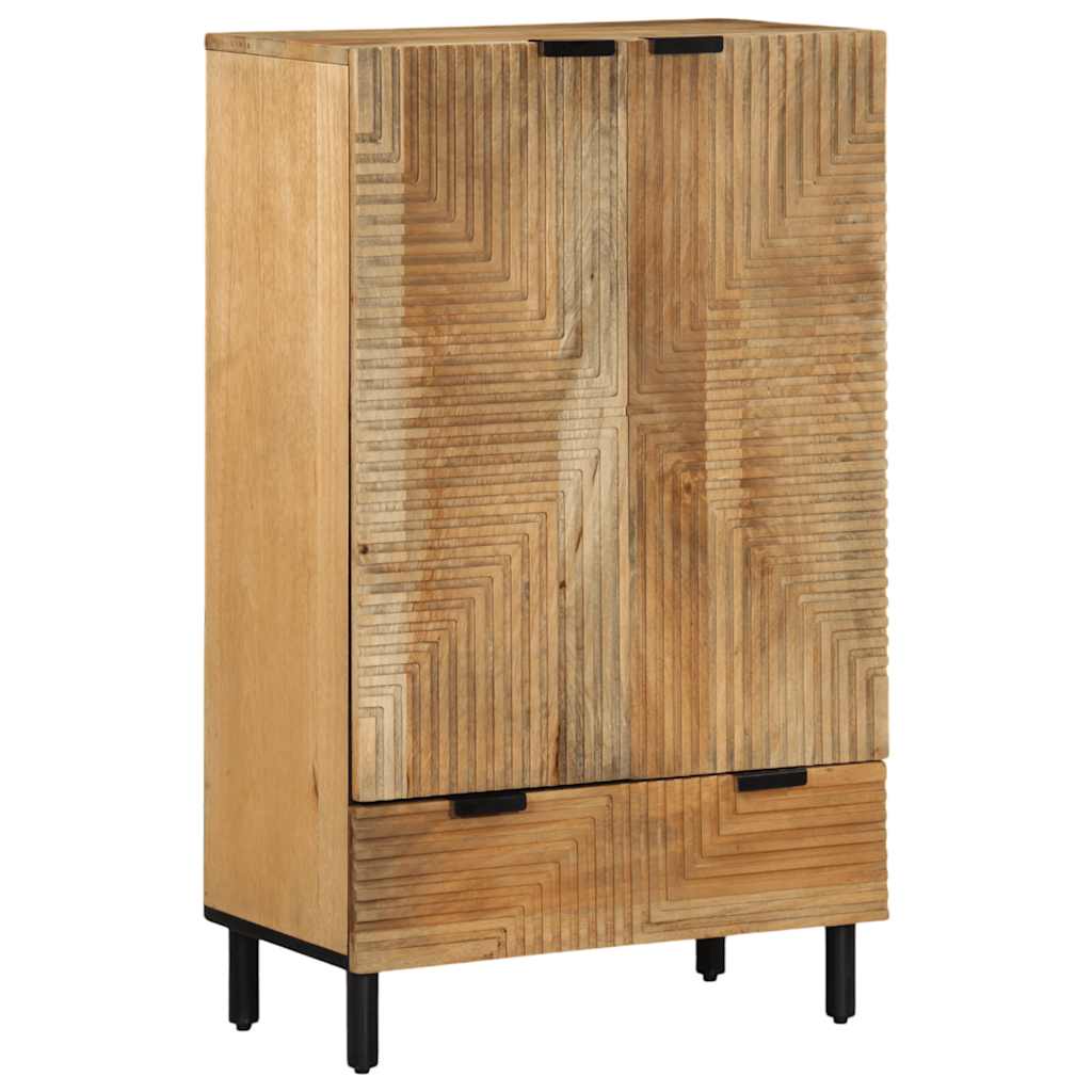 vidaXL Hoge kast 60x33x100 cm massief mango bruin