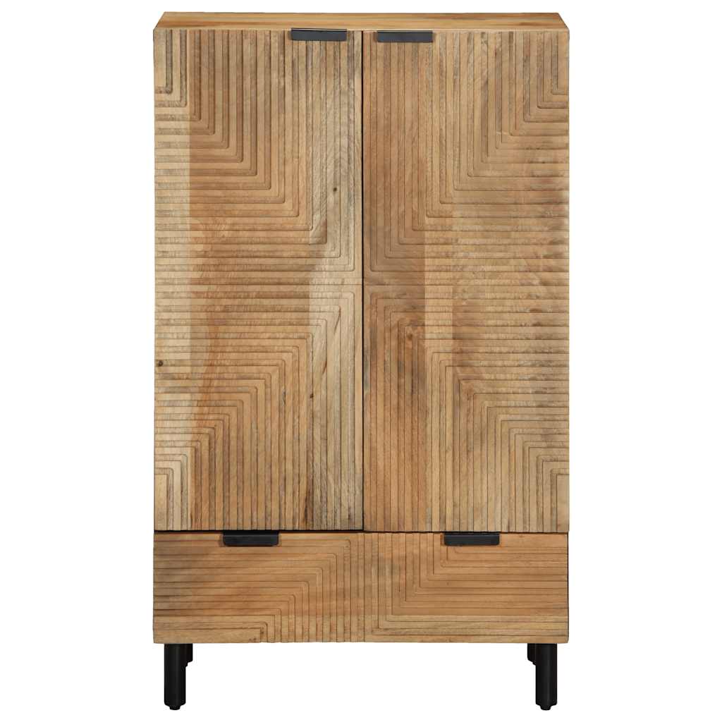 vidaXL Hoge kast 60x33x100 cm massief mango bruin