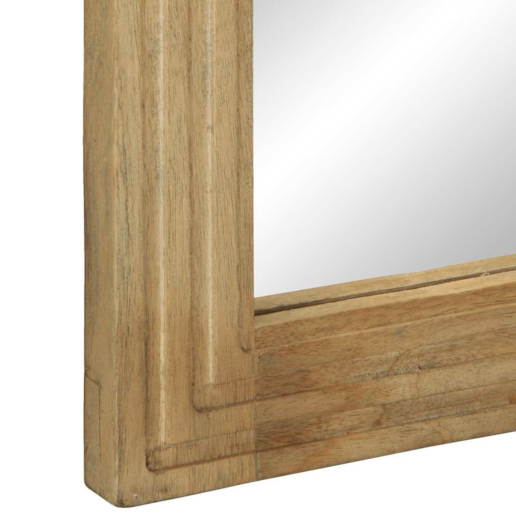 vidaXL Bathroom mirror 50x70x2.5 cm solid mango wood brown