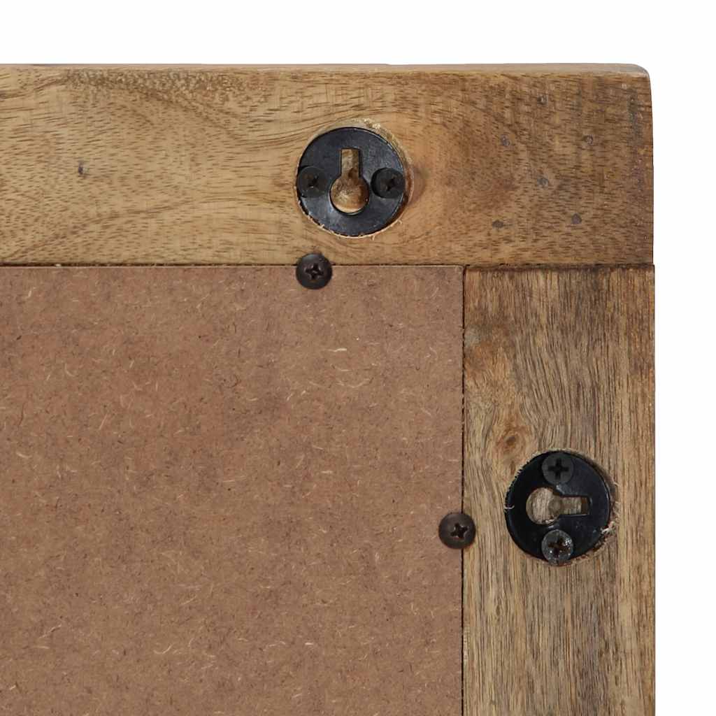 vidaXL Bathroom mirror 50x70x2.5 cm solid mango wood brown
