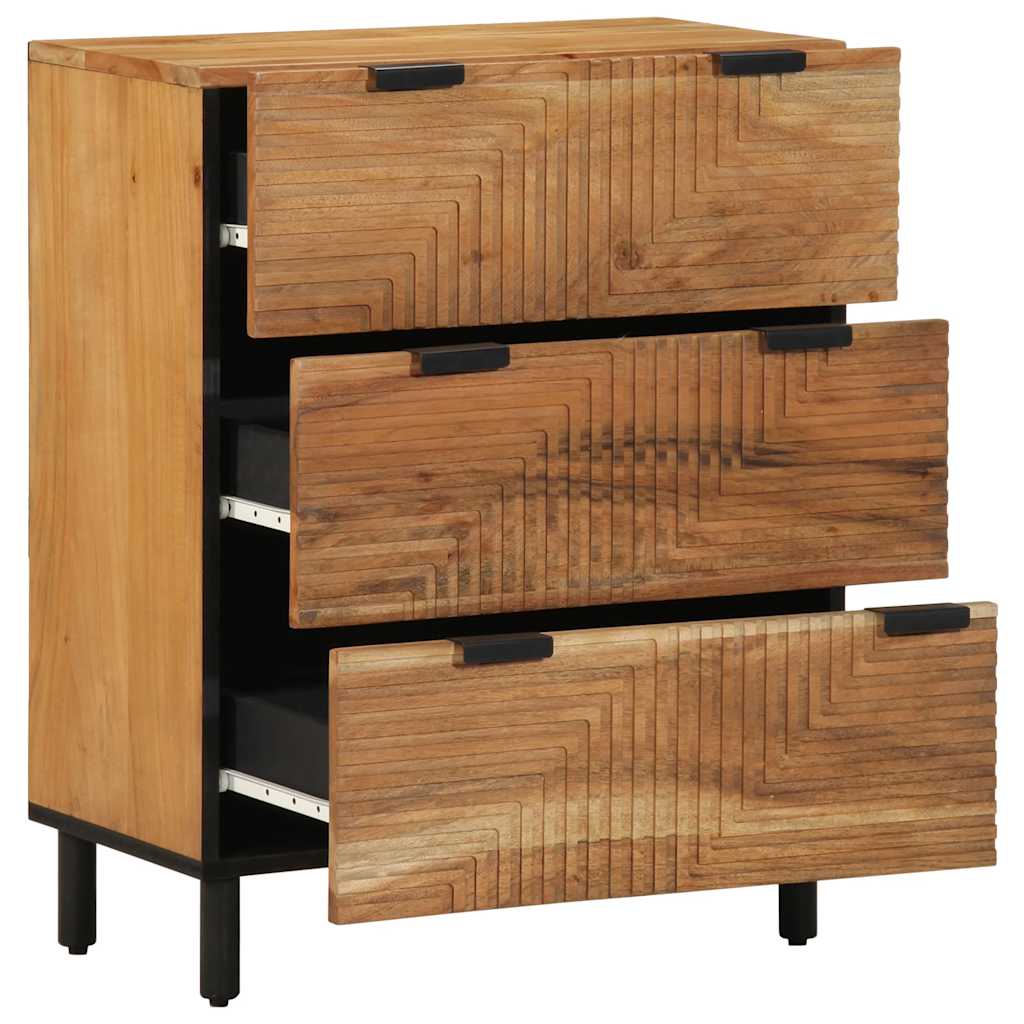 vidaXL Dressoir 60x33x75 cm massief mangohout bruin