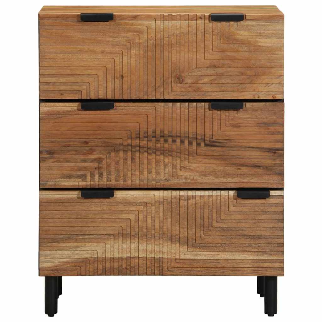 vidaXL Dressoir 60x33x75 cm massief mangohout bruin
