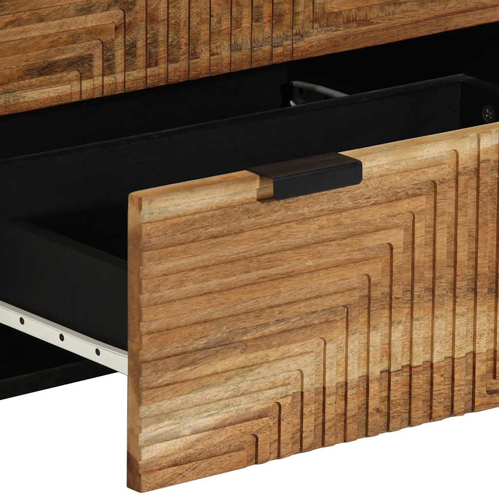 vidaXL Dressoir 60x33x75 cm massief mangohout bruin