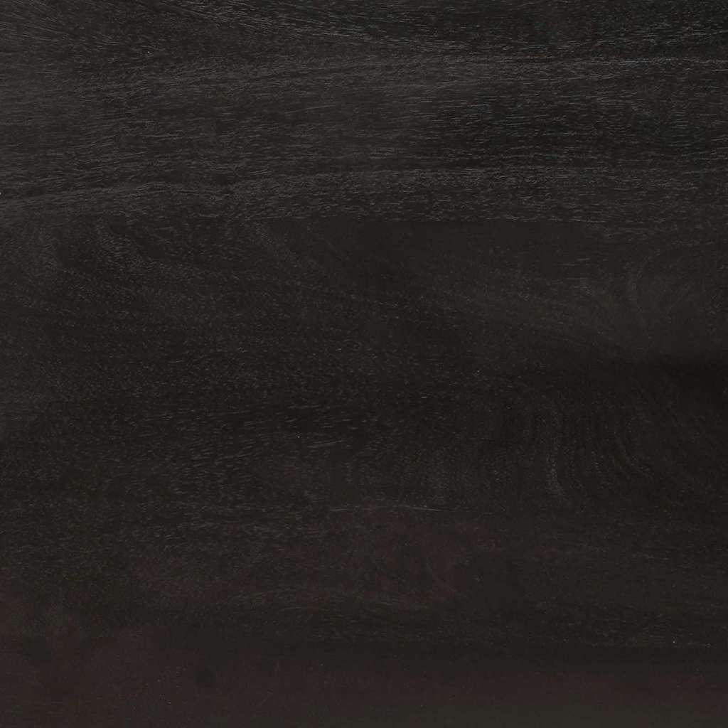 vidaXL Nachtkastje Zwart en Goud 40 x 33.5 x 46 cm massief mangohout