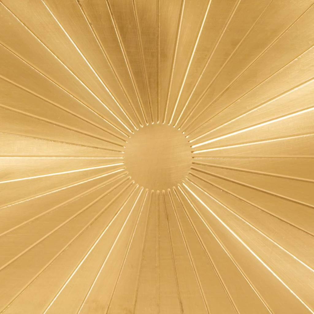 vidaXL Nachtkastje Zwart en Goud 40 x 33 x 46 cm massief mangohout