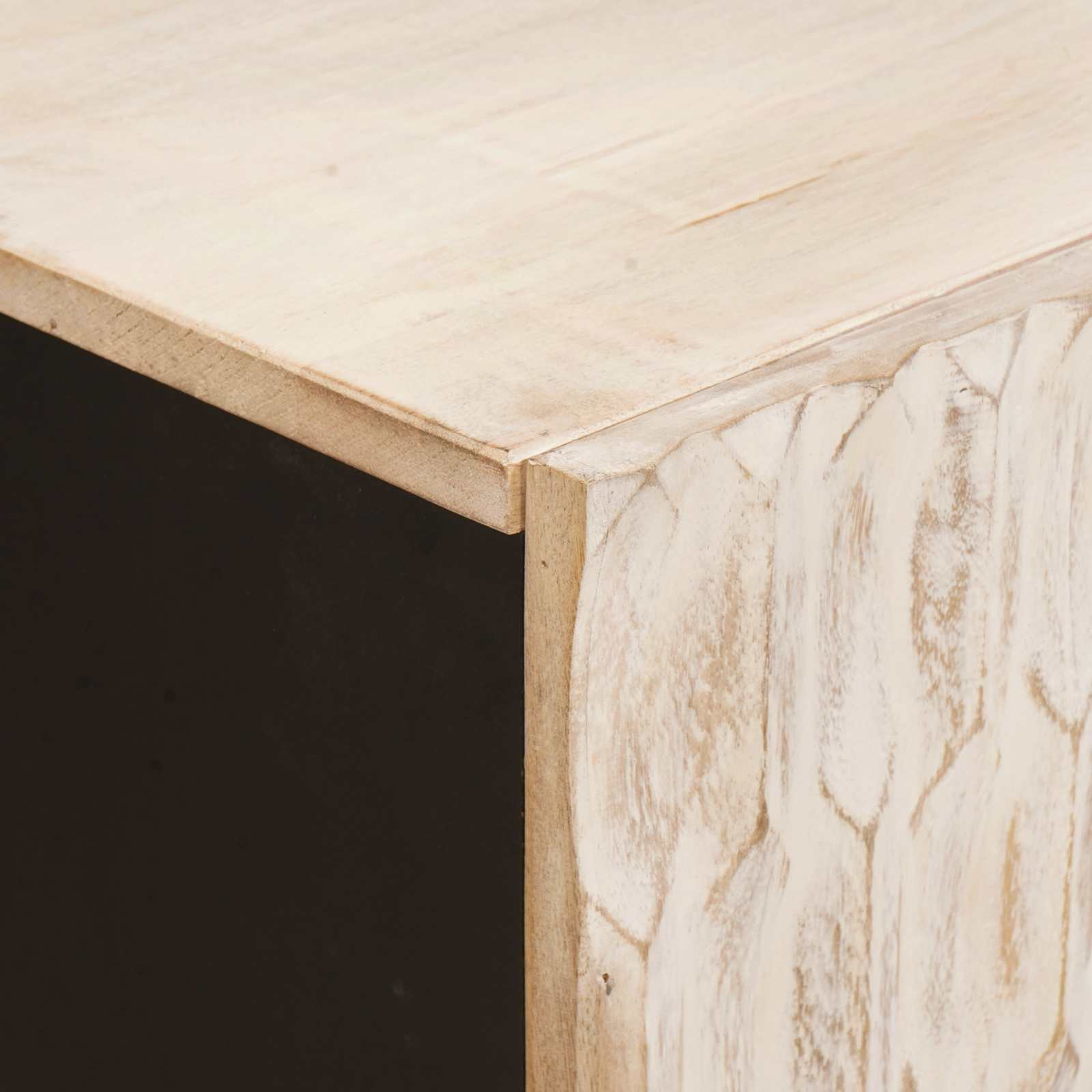 vidaXL TV-kast met plank Witte Was Afwerking 105 x 33,5 x 46 cm