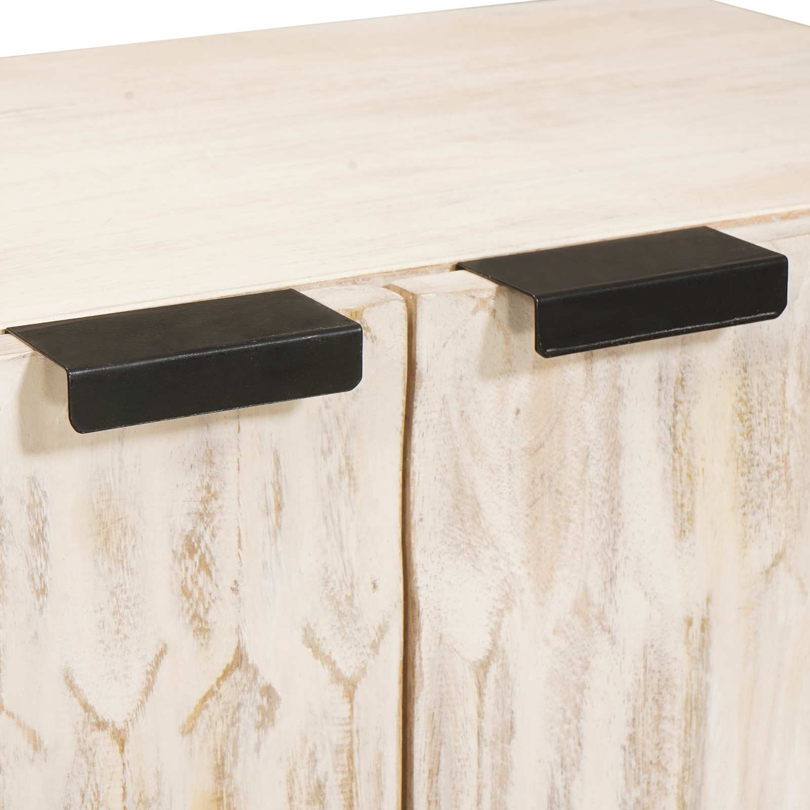 vidaXL Dressoir Witte Was Afwerking 60 x 33,5 x 75 cm