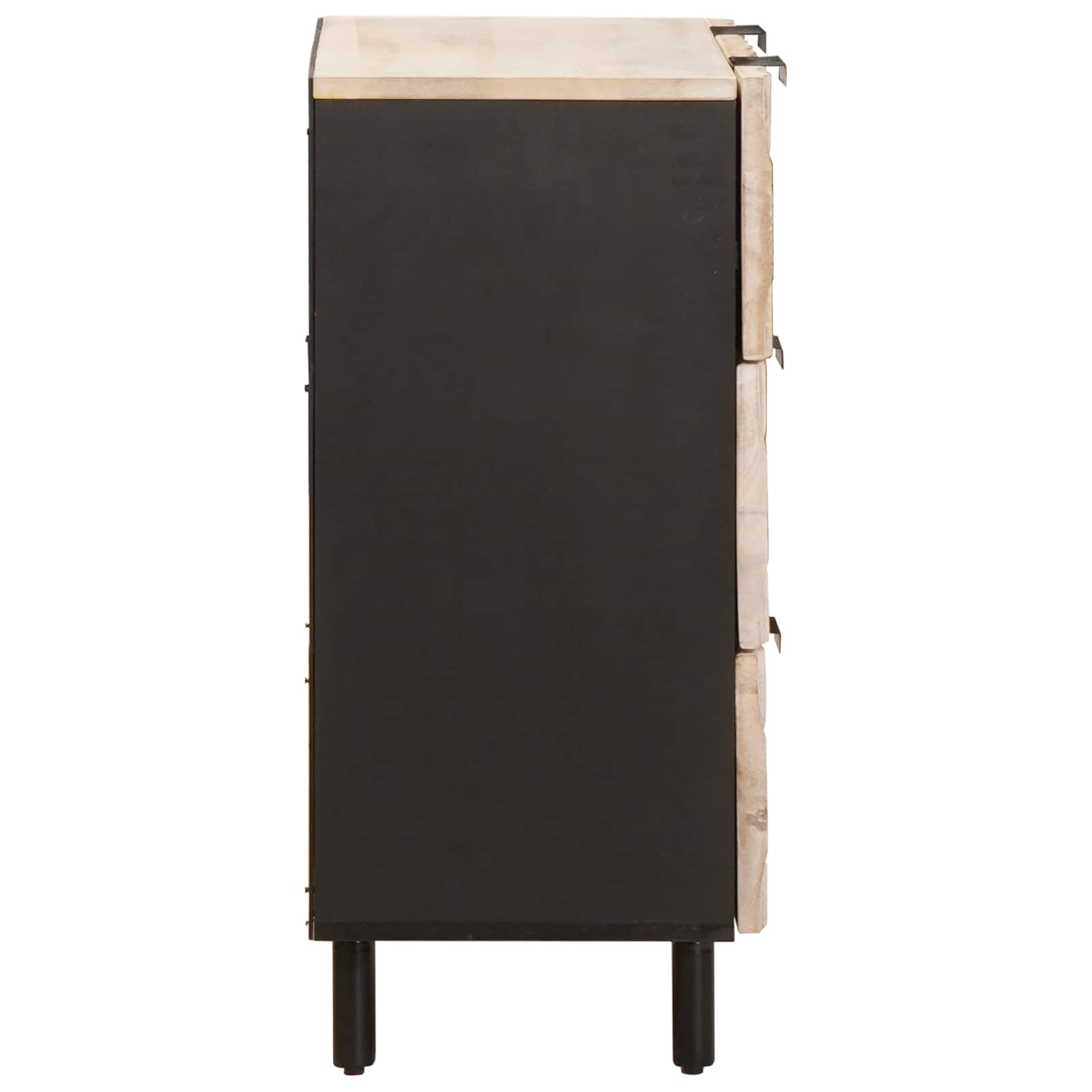 vidaXL Dressoir Witte Was Afwerking 60 x 33,5 x 75 cm