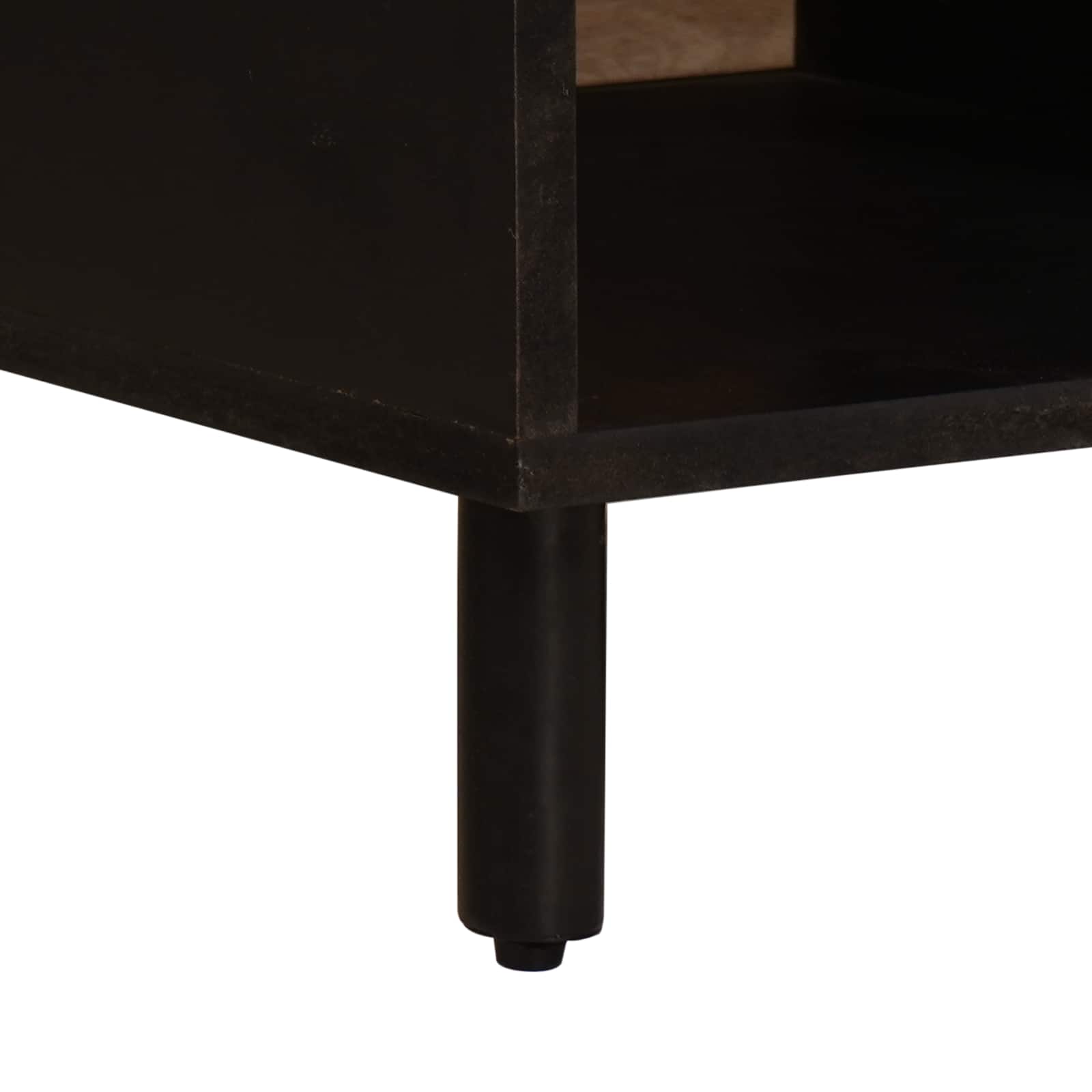 vidaXL Salontafel Wit 80 x 50 x 40 cm Massief Mango Hout