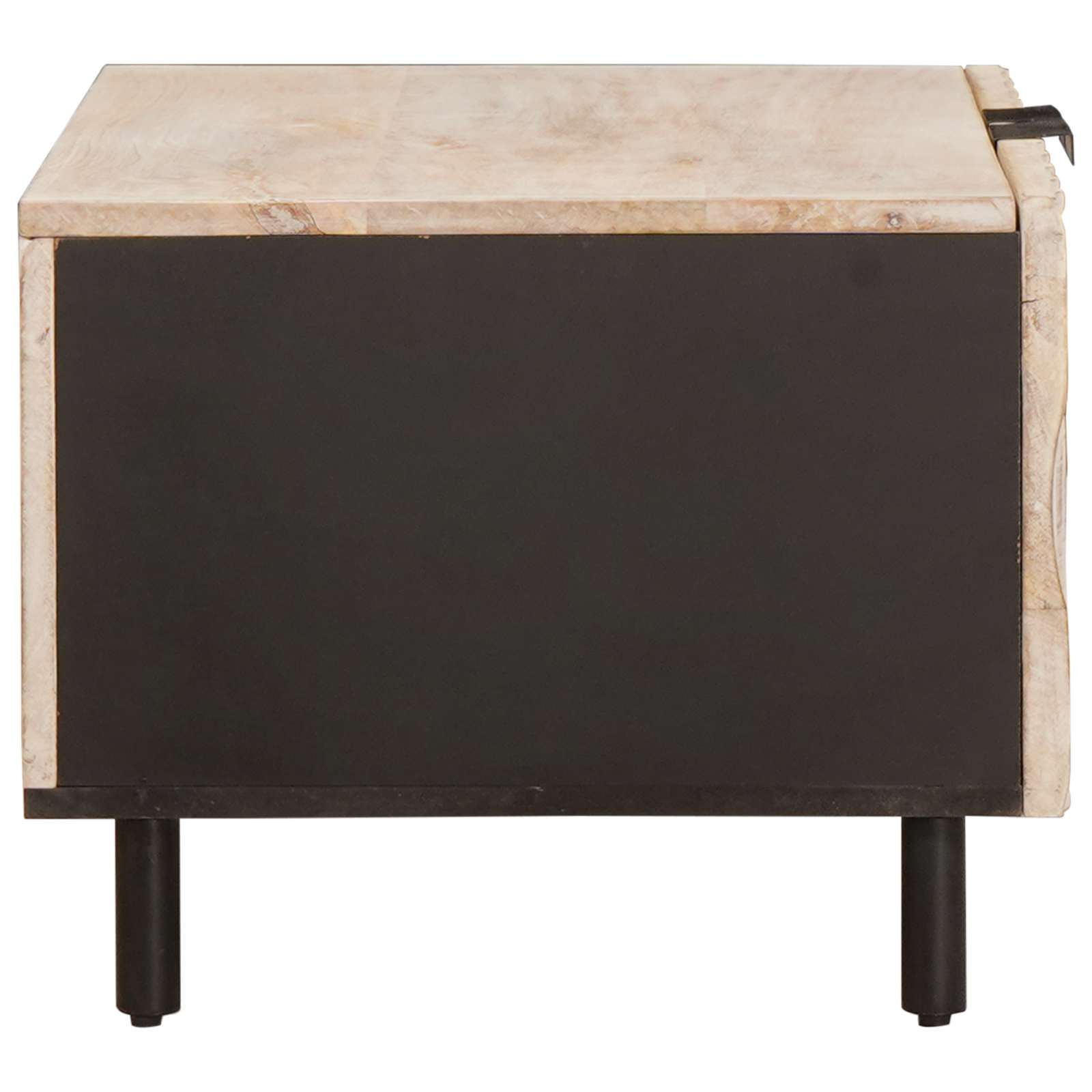 vidaXL Salontafel Wit 80 x 50 x 40 cm Massief Mango Hout