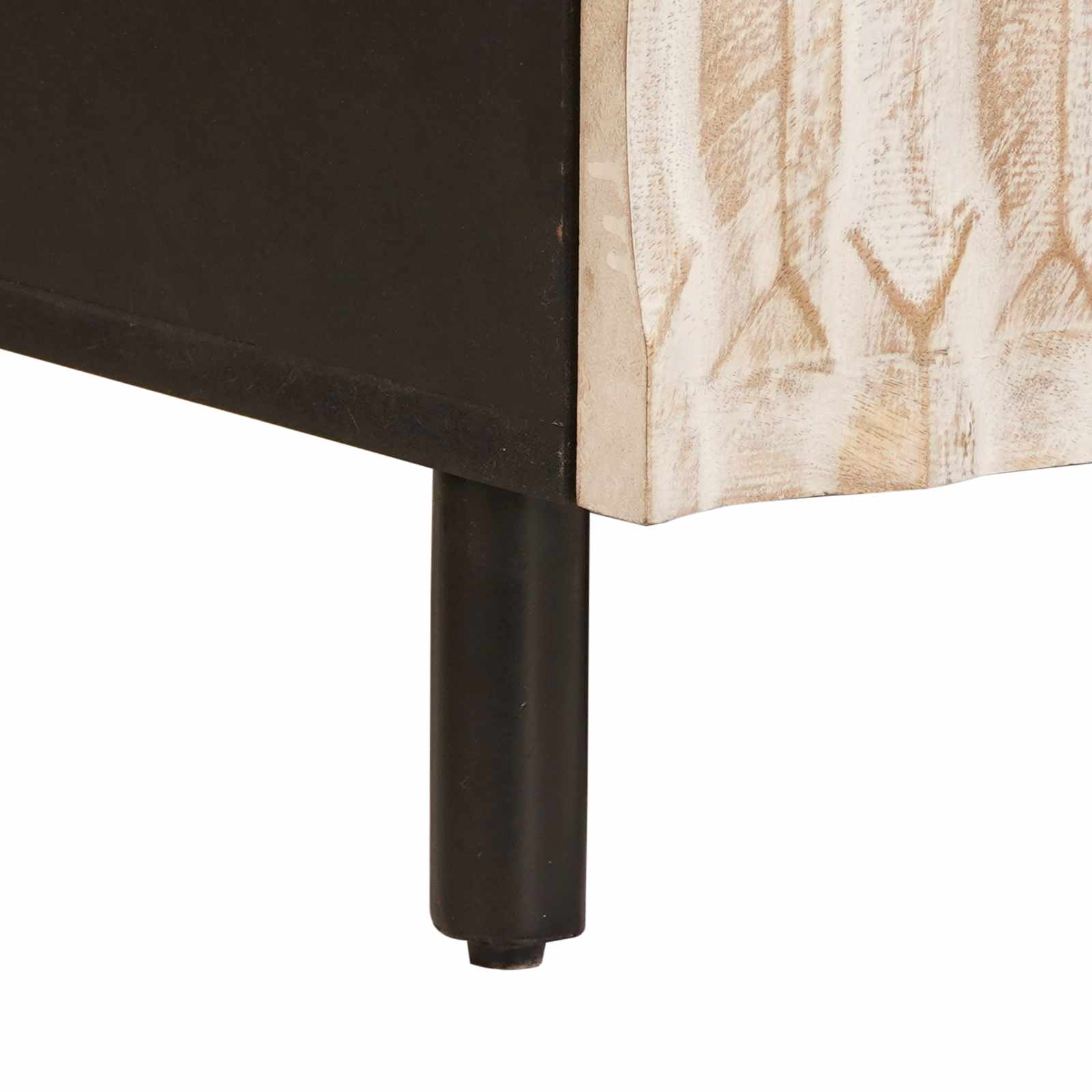 vidaXL Salontafel Wit 100 x 54 x 40 cm Massief Mango Hout