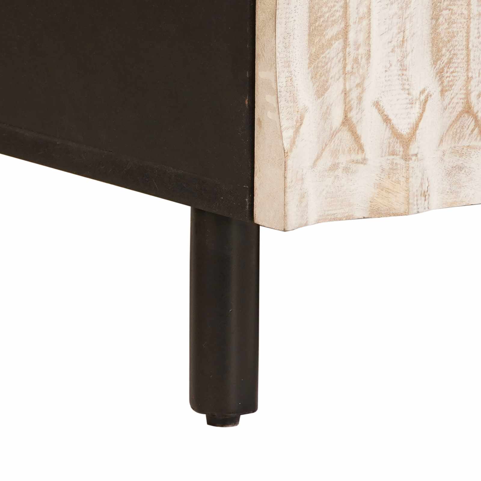 vidaXL Salontafel met lade Wit 80 x 54 x 40 cm Massief Mango Hout
