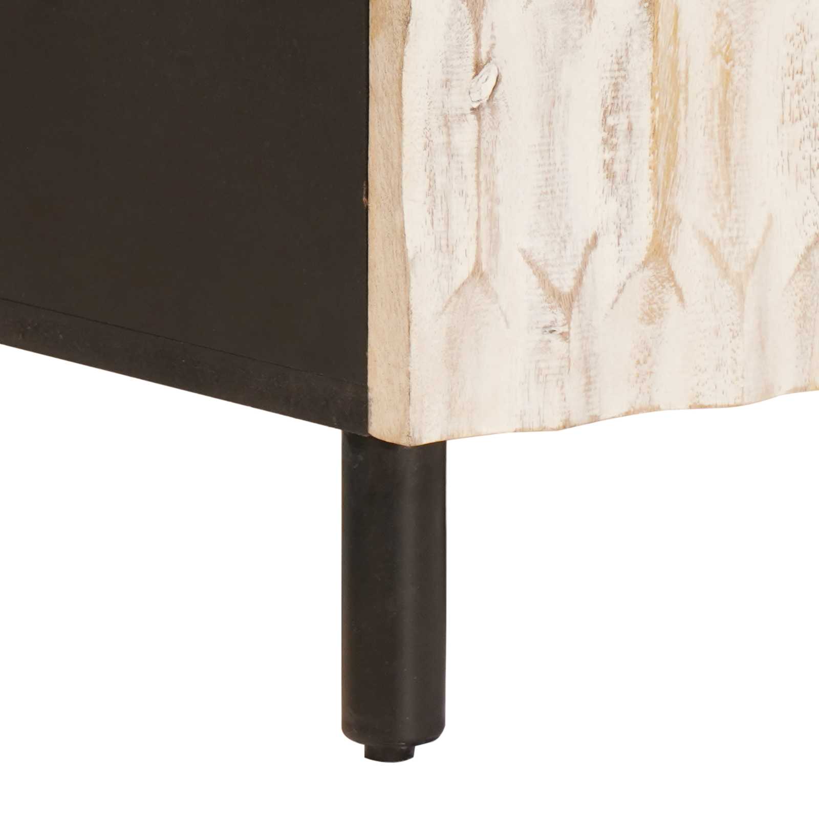 vidaXL TV-kast met lade Witte Was Afwerking 105 x 33,5 x 46 cm