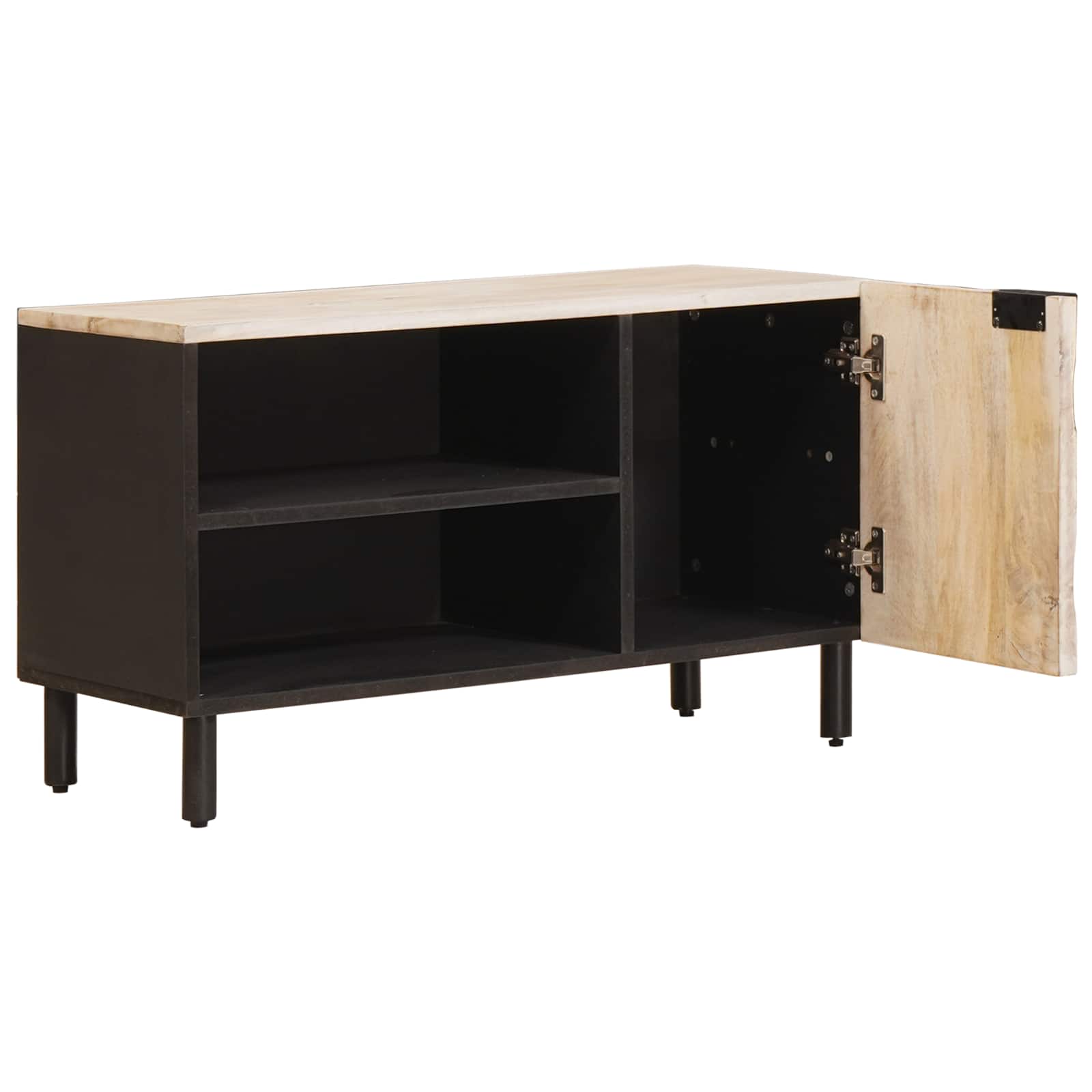 vidaXL TV-kast met opslag Witte Was Afwerking 80 x 31,5 x 46 cm
