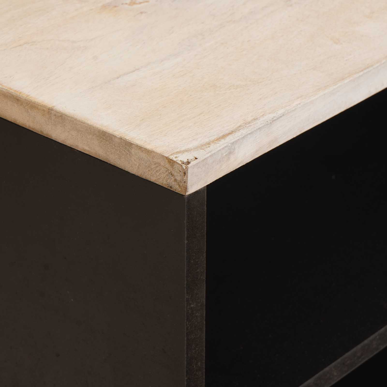 vidaXL TV-kast met opslag Witte Was Afwerking 80 x 31,5 x 46 cm