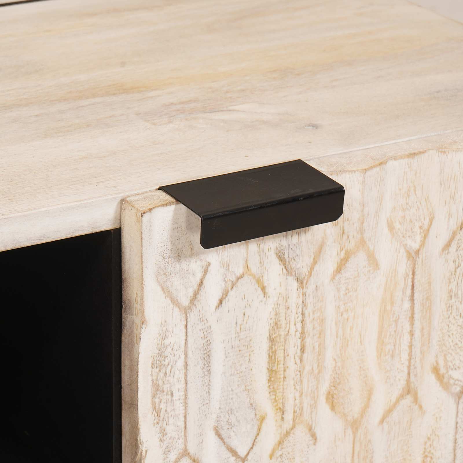 vidaXL TV-kast met opslag Witte Was Afwerking 80 x 31,5 x 46 cm