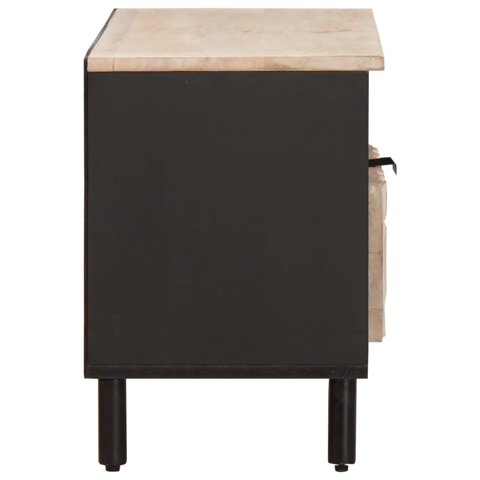 vidaXL TV-kast met lade Witte Was Afwerking 80 x 33,5 x 46 cm