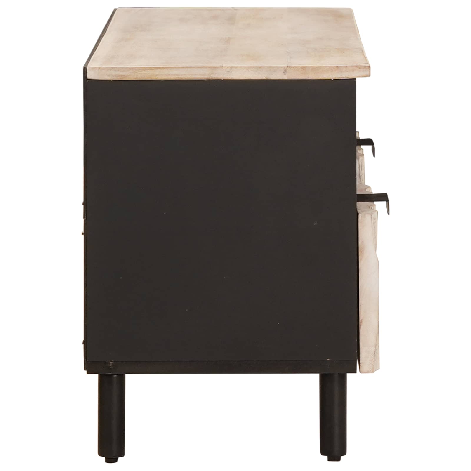 vidaXL TV-kast met lade Witte Was Afwerking 100 x 33,5 x 46 cm