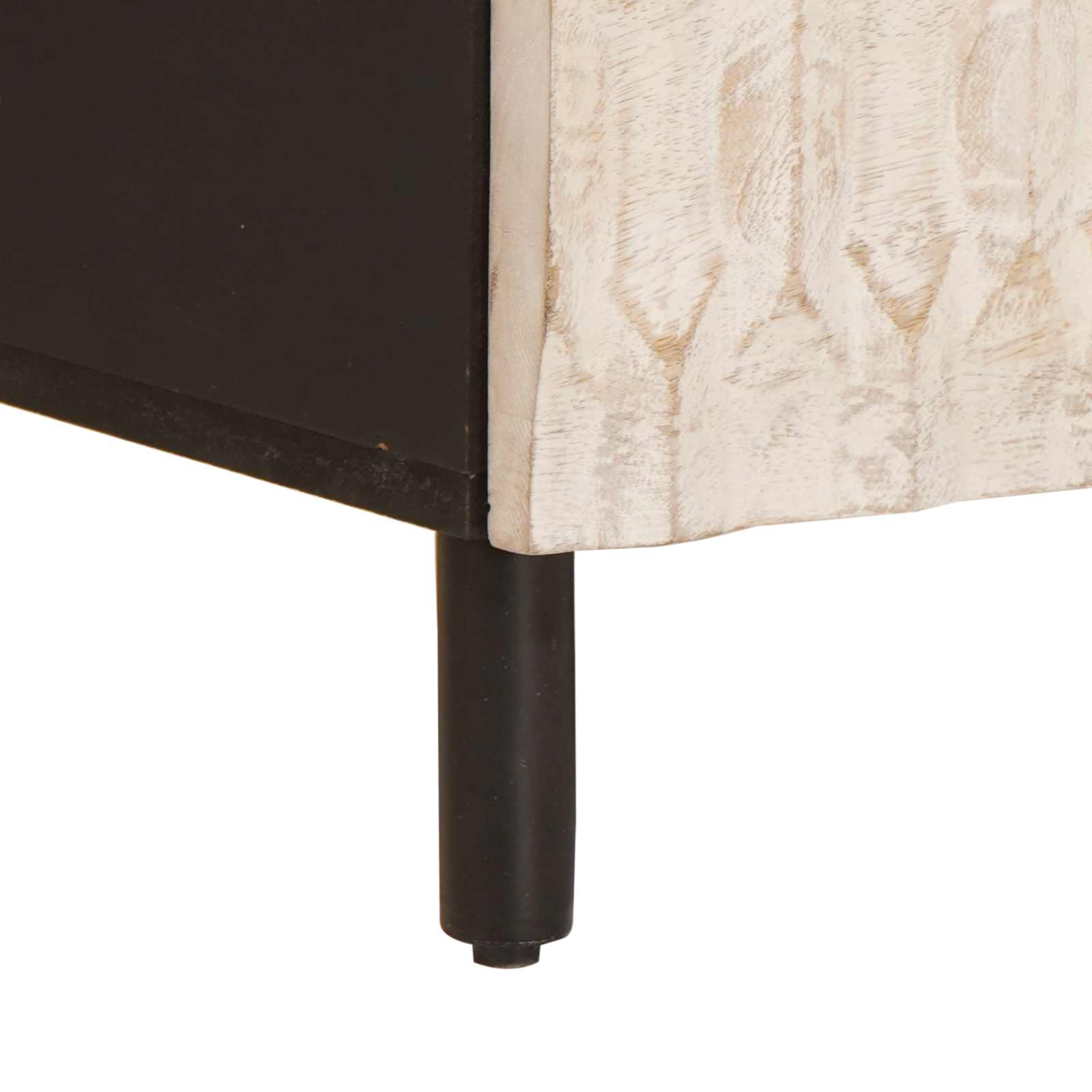 vidaXL TV-kast met lade Witte Was Afwerking 100 x 33,5 x 46 cm