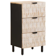 vidaXL Dressoir Effen Witte Was Afwerking