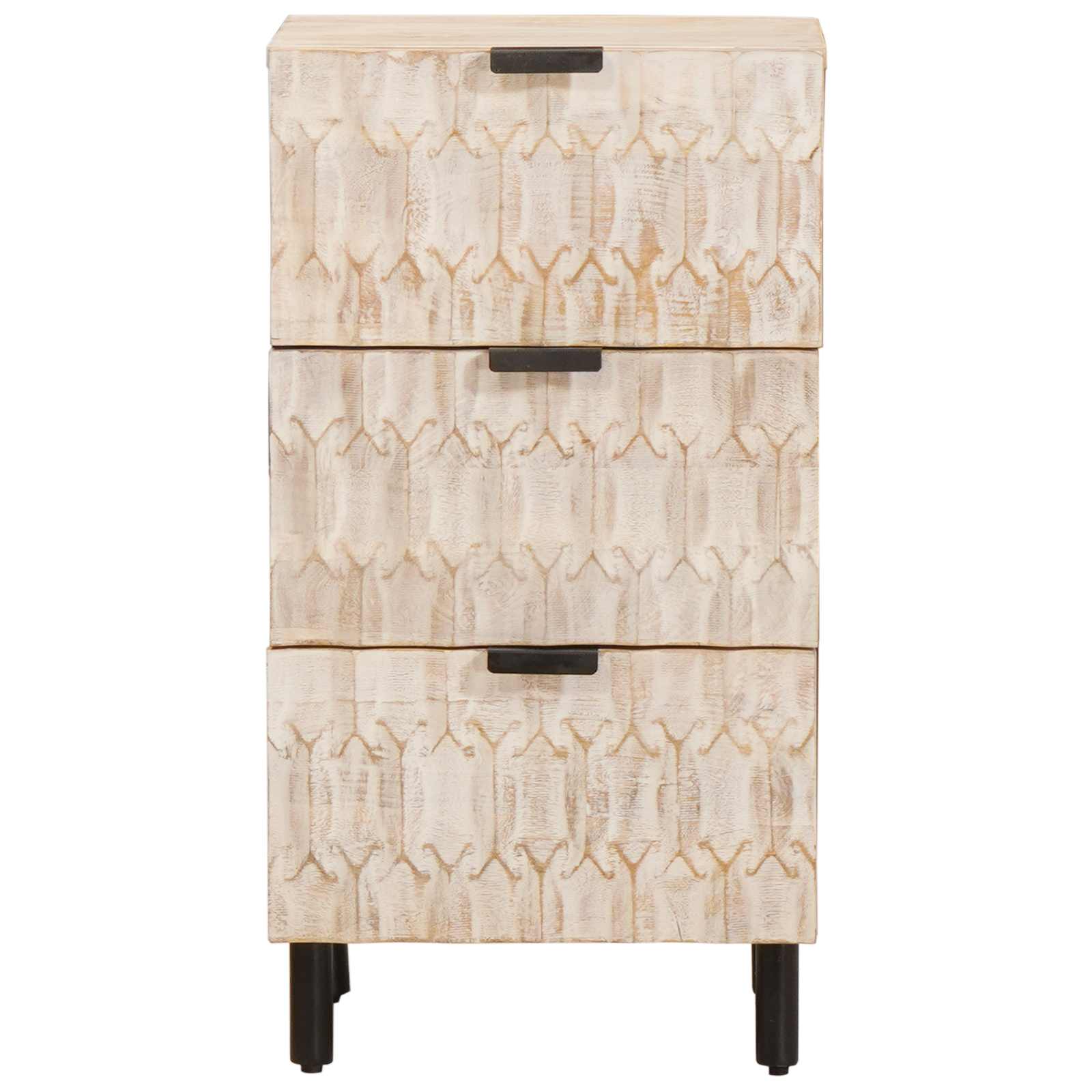vidaXL Dressoir Effen Witte Was Afwerking