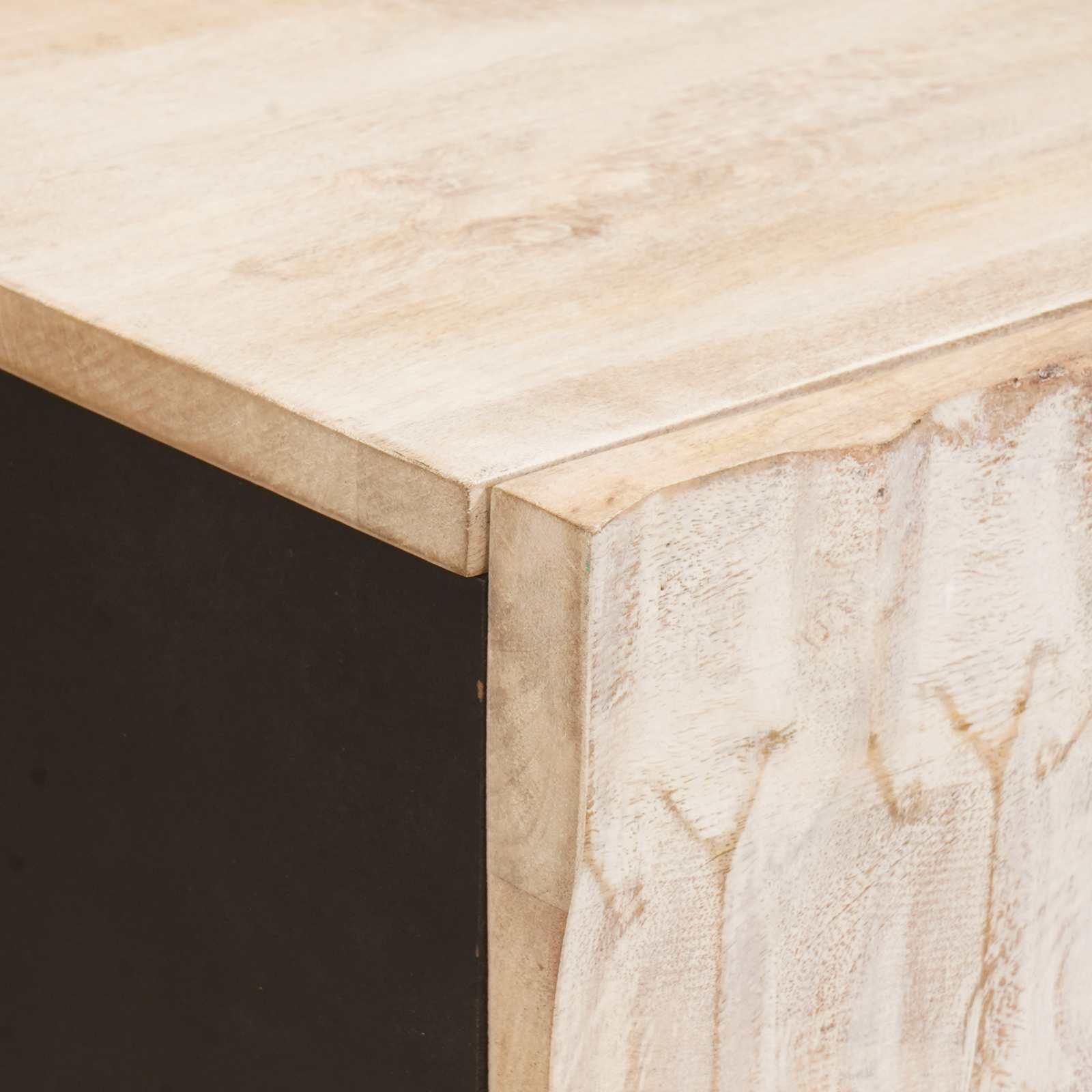 vidaXL Dressoir Effen Witte Was Afwerking